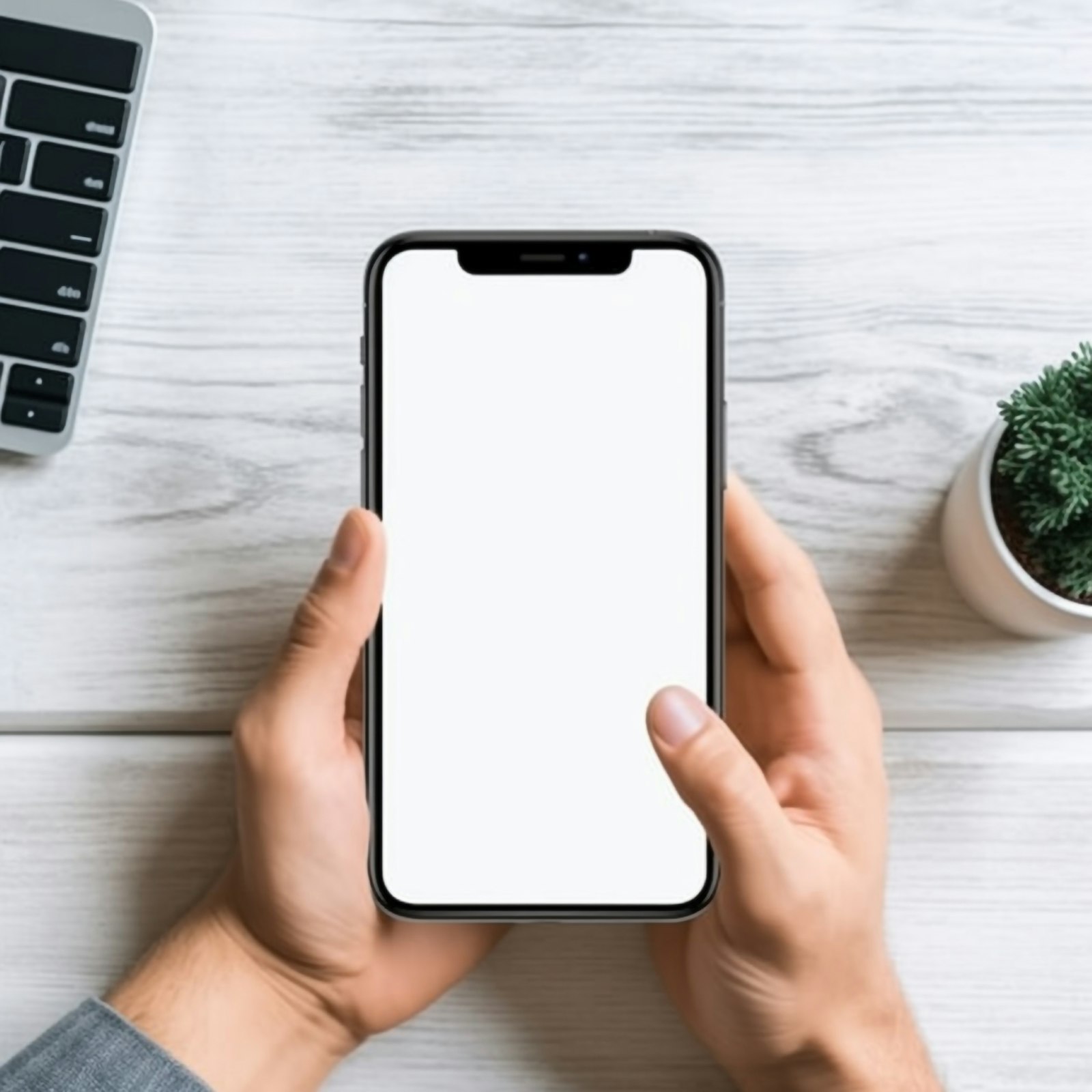 A person filling out a form on their phone
